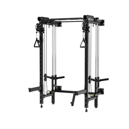 MAJOR FITNESS All-In-One Home Gym Folding Power Rack Lightning F35 - F35BL