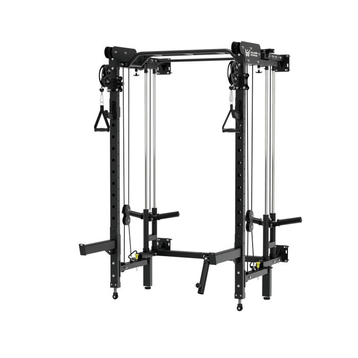 MAJOR FITNESS All-In-One Home Gym Folding Power Rack Lightning F35 - F35BL