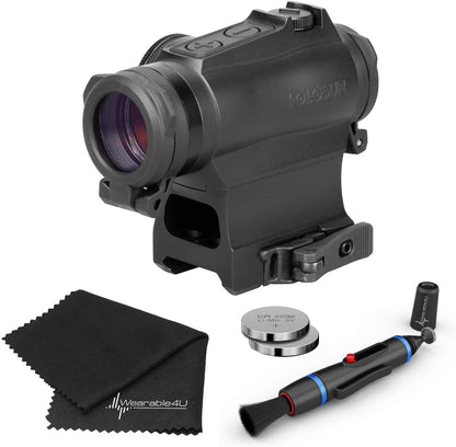 Holosun HS515GM Military Grade Micro Red Dot Sight Lens Cleaning Pen, Extra Battery and Lens Cleaning Cloth Bundle by Wearable4U