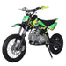 X-PRO Bolt 125cc Dirt Bike with 4-Speed Manual Transmission, Kick Start, Big 14"/12" Tires! Zongshen Brand Engine - DB-K026-Green