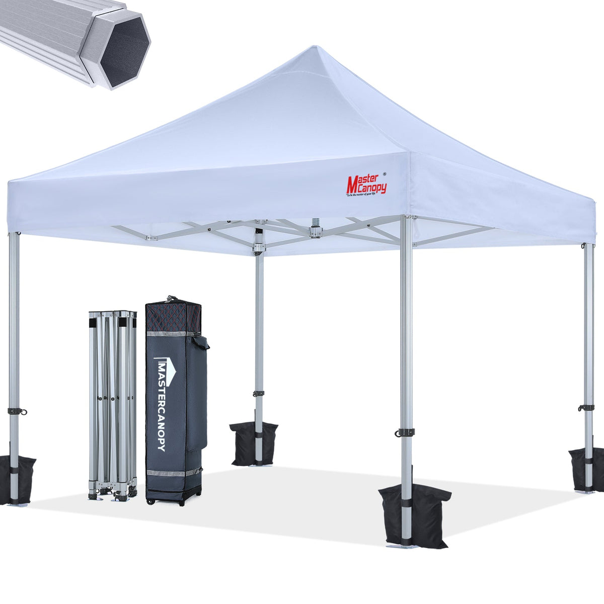 Mastercanopy 10x10/10×15/10x20 Premium Aluminum Pop Up Canopy Commercial Canopy Tent -  B0CH2F8JFD