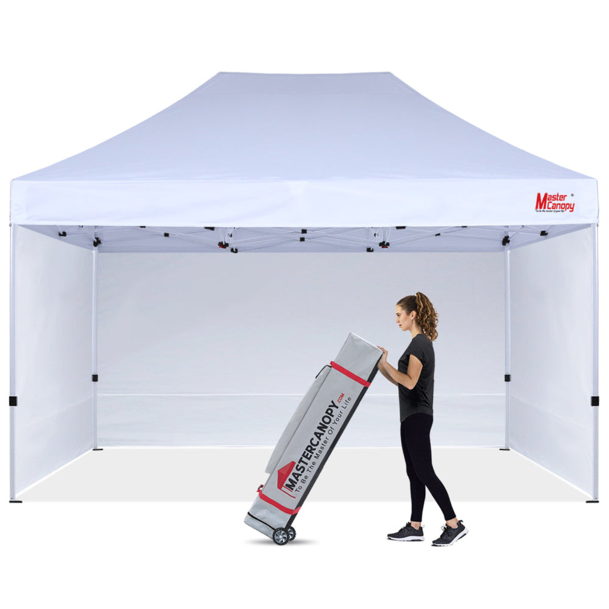 Mastercanopy Commercial Series- 10x10/10x15/10x20 Pop-up Canopy Tent with Sidewalls - B07XFM1KMJ