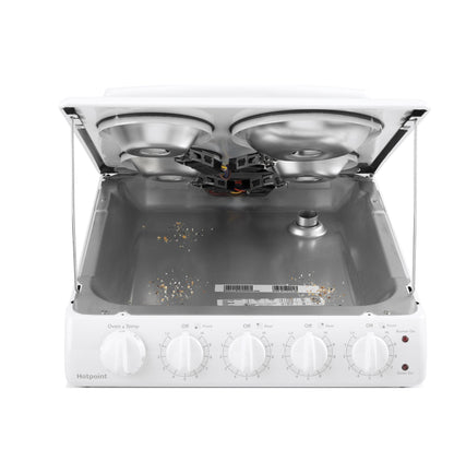HOTPOINT 20" Electric Free-Standing Front-Control Electric Range - RAS200DMWW-KT