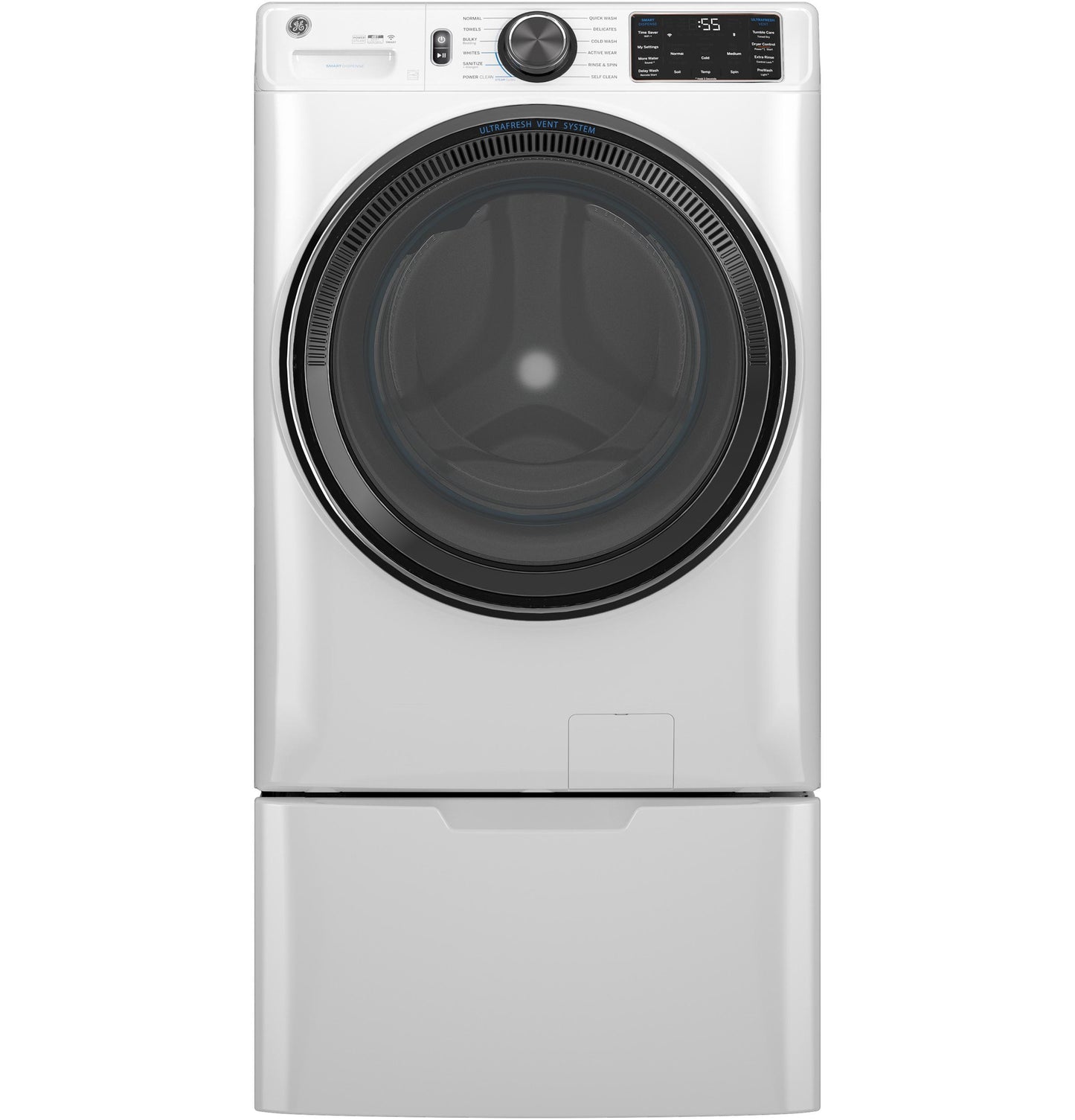 GE APPLIANCES GFW655SSVWW 5.0 cu. ft. Smart Front Load Washer - GFW655SSVWW-KT