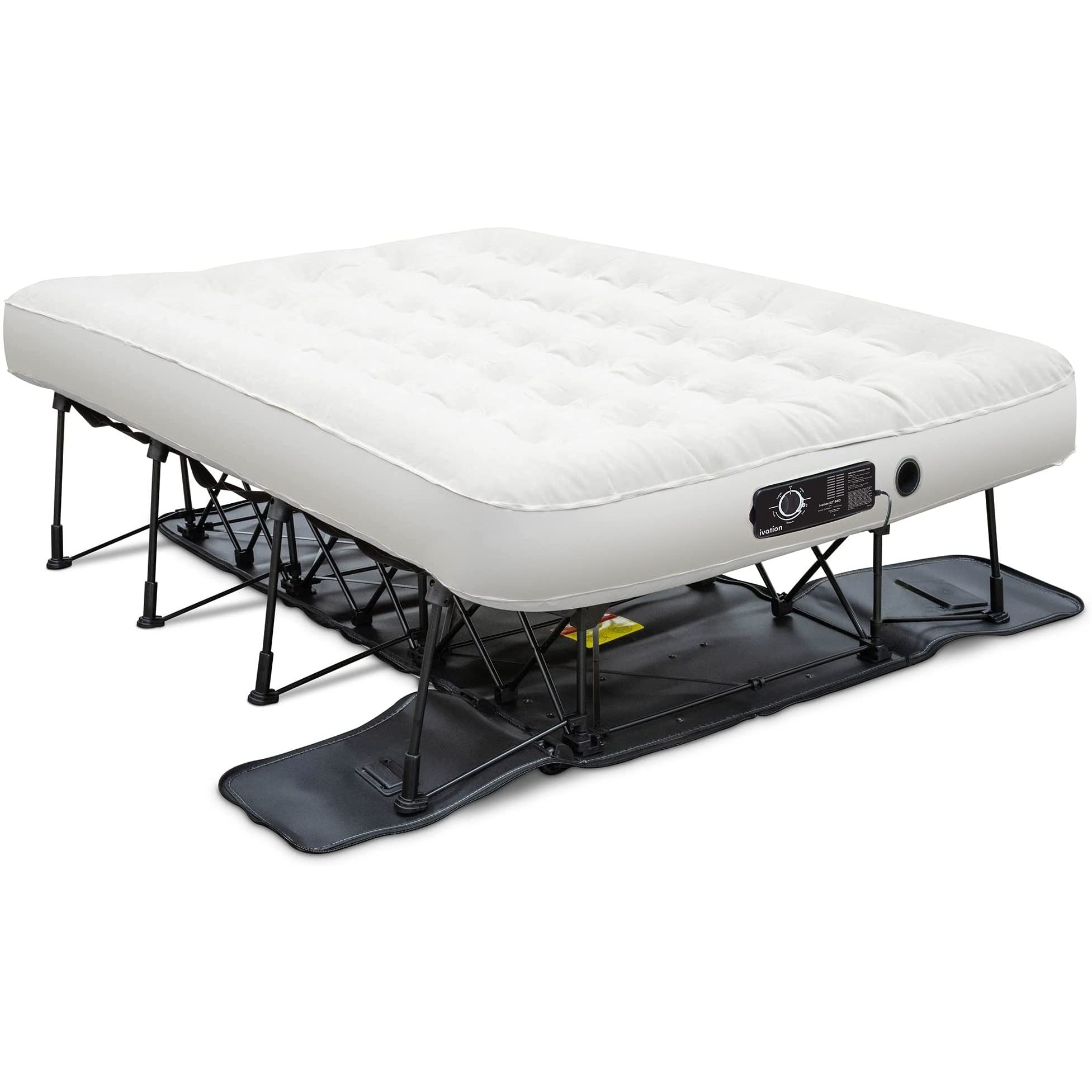 Ivation EZ-Bed Air Mattress, Full Size Air Mattress with Built In Pump & Deflate Defender - IVIAEZBFA360BG