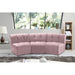 Meridian Furniture Limitless Pink Velvet Modular Sofa - 645Pink