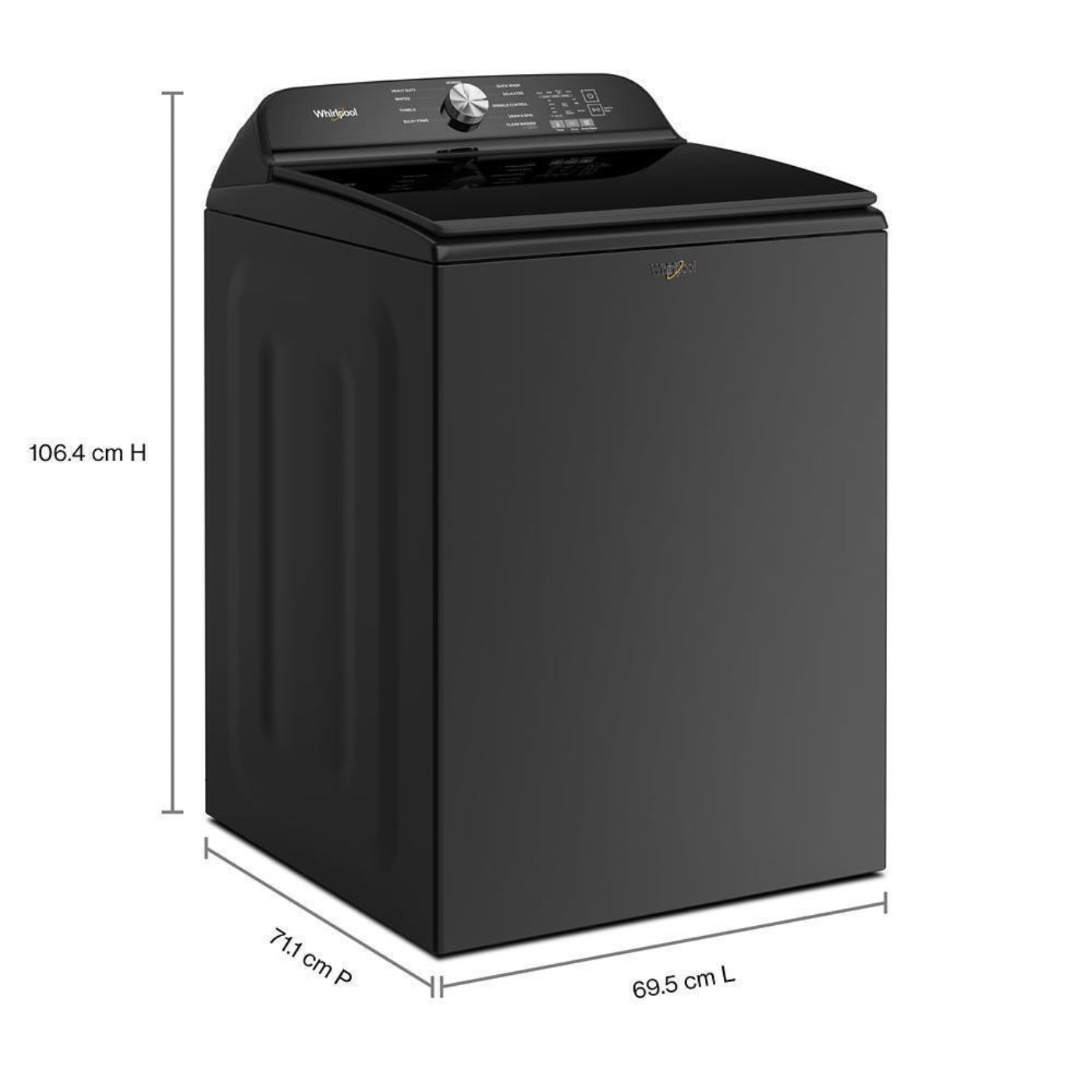 WHIRLPOOL WTW6150PB 5.3 Cu. Ft. Whirlpool® Top Load Washer with Impeller - WTW6150PB-KT