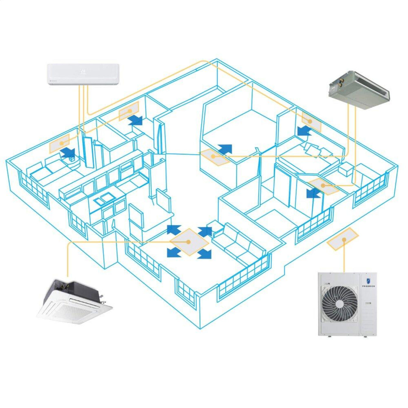 FRIEDRICH Floating Air Pro - FPHMR36A3A-KT