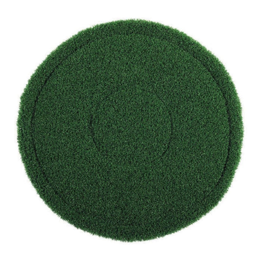 CleanFreak 20" Green Extreme Grout Scrubbing Turf Pads for Floor Buffers - Case of 4 - AME-402920