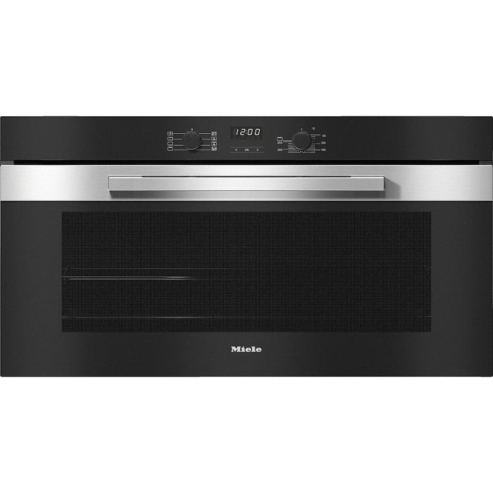 Miele Clean Steel 90cm Wide Generation 7000 Oven - H2890B-PureLine-CS