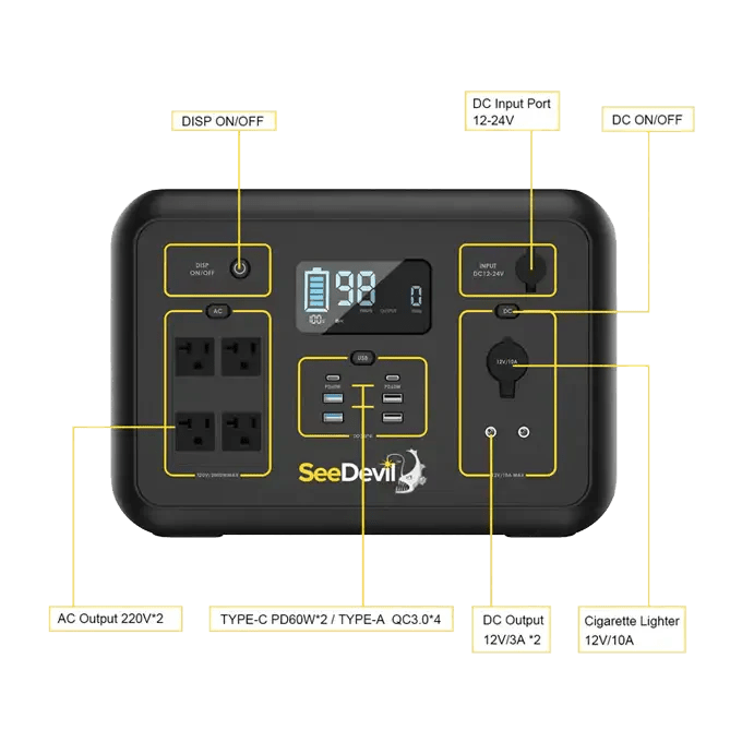 SeeDevil 2000w 2131Wh Portable Power Station