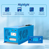 2000W DC 12V Pure Sine Wave Inverter With Charger - LFP2K12V120VSG