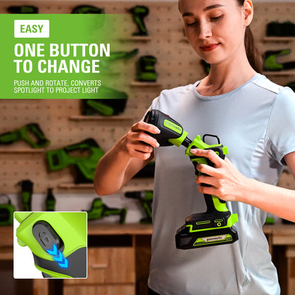 Greenworks 24V Power Outage Kit w/ (4) Batteries +  Built-In Charger - 1367002-VK