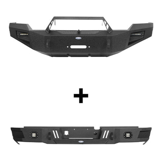 2003-2005 Dodge Ram 2500 Front Bumper & Rear Bumper w/Winch Plate (Excluding Diesel Models) - Hooke Road