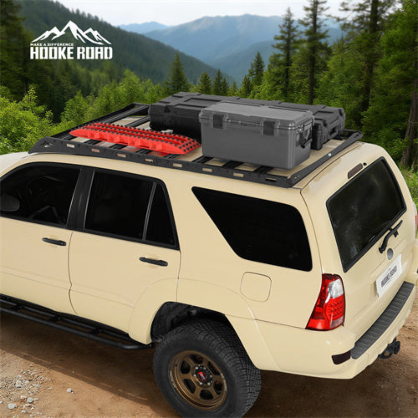 2003-2009 Toyota 4Runner Roof Rack w/8 cross bars - Hooke Road - HE.9853-S