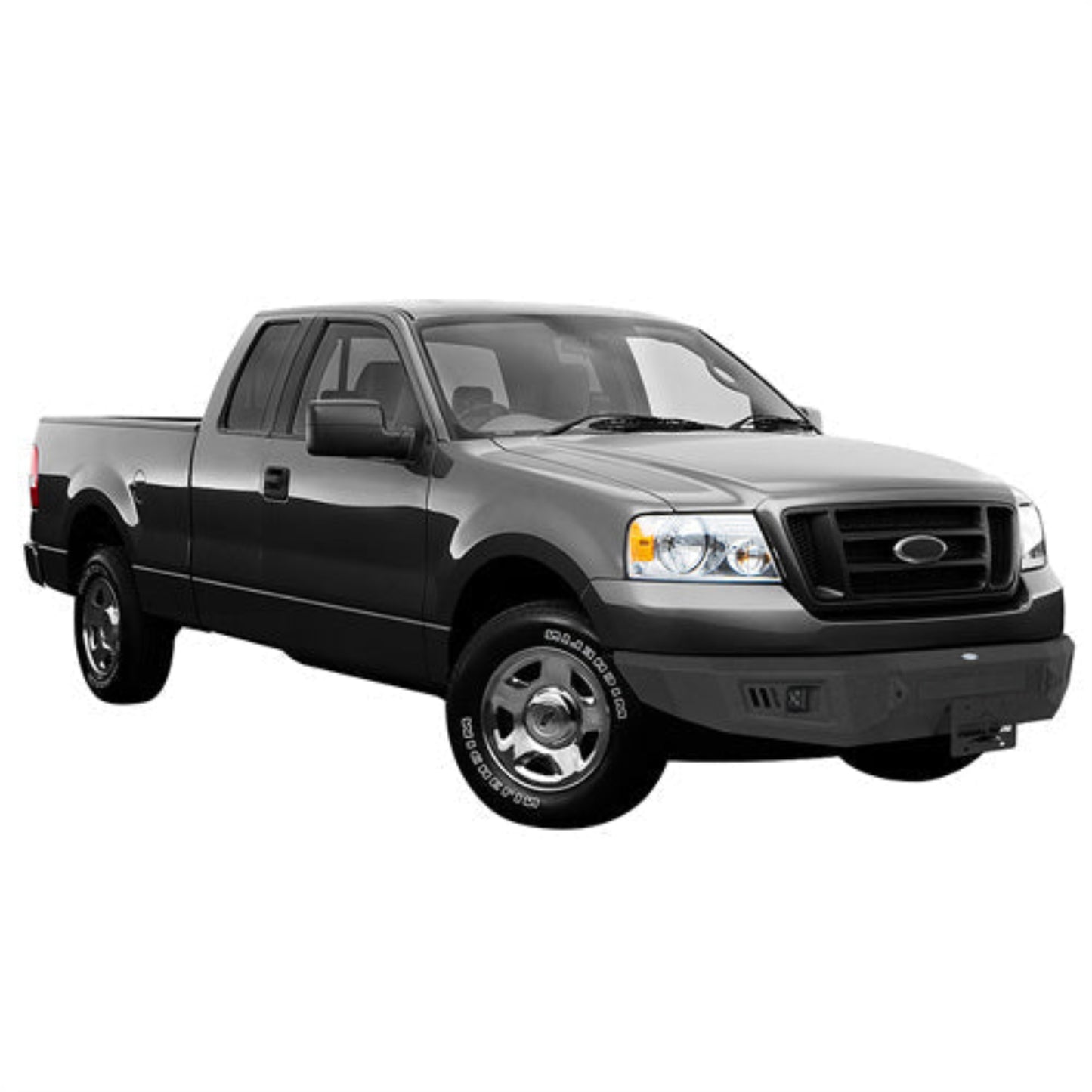 2004-2008 Ford F-150 Front Bumper w/ Spotlights & D-rings - Hooke Road - HE.8008
