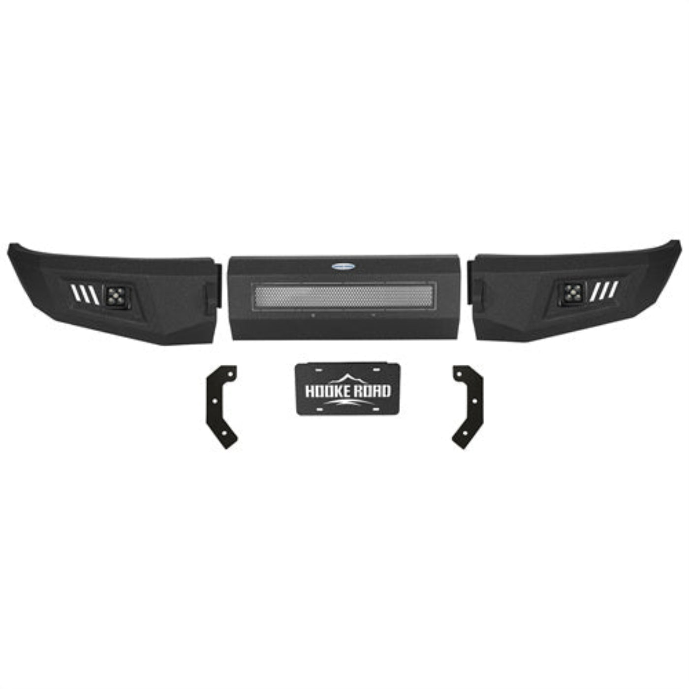 2004-2008 Ford F-150 Front Bumper w/ Spotlights & D-rings - Hooke Road - HE.8008