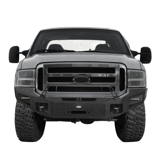 2005-2007 Ford F-250 F-350 Offroad Front Bumper w/Winch Plate - Hooke Road