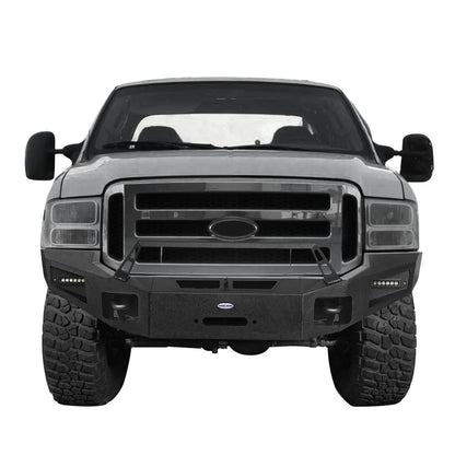 Hooke Road 2005-2007 Ford F-250 F-350 Offroad Front Bumper w/Winch Plate - HE.8502