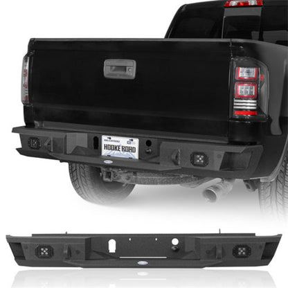2007-2018 GMC Sierra 1500 Rear Bumper w/ LED Spotlights - Hooke Road - HE.9462