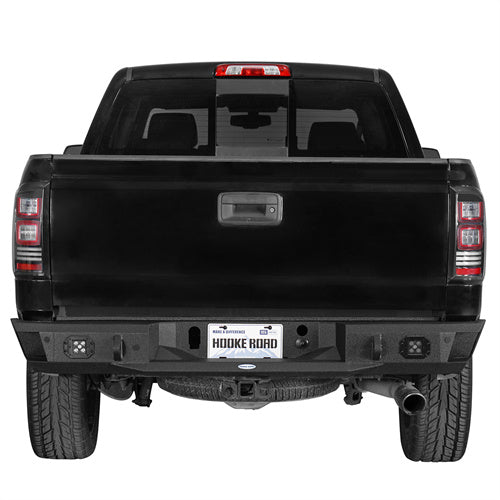 2007-2018 GMC Sierra 1500 Rear Bumper w/ LED Spotlights - Hooke Road - HE.9462