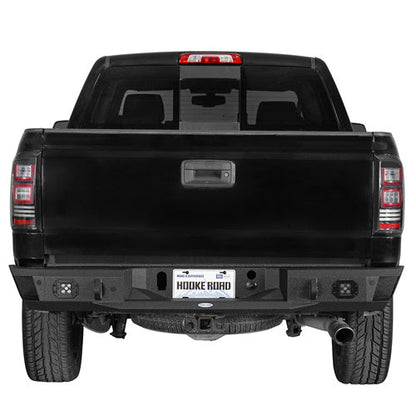 2007-2018 GMC Sierra 1500 Rear Bumper w/ LED Spotlights - Hooke Road - HE.9462