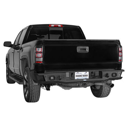 2007-2018 GMC Sierra 1500 Rear Bumper w/ LED Spotlights - Hooke Road - HE.9462