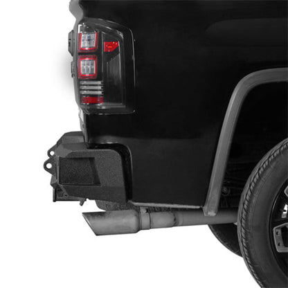 2007-2018 GMC Sierra 1500 Rear Bumper w/ LED Spotlights - Hooke Road - HE.9462
