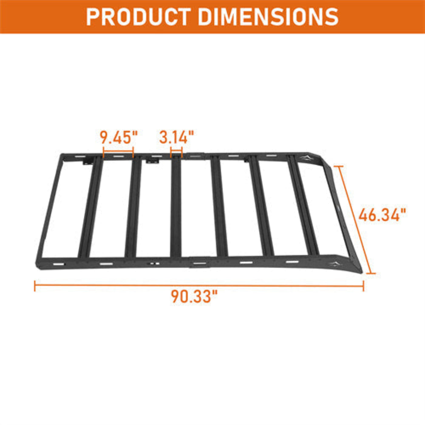 2010-2023 Lexus GX460 Roof Rack w/ 6 Aluminum Cross Bars - Hooke Road - HE.4603-S