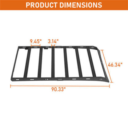2010-2023 Lexus GX460 Roof Rack w/ 6 Aluminum Cross Bars - Hooke Road - HE.4603-S