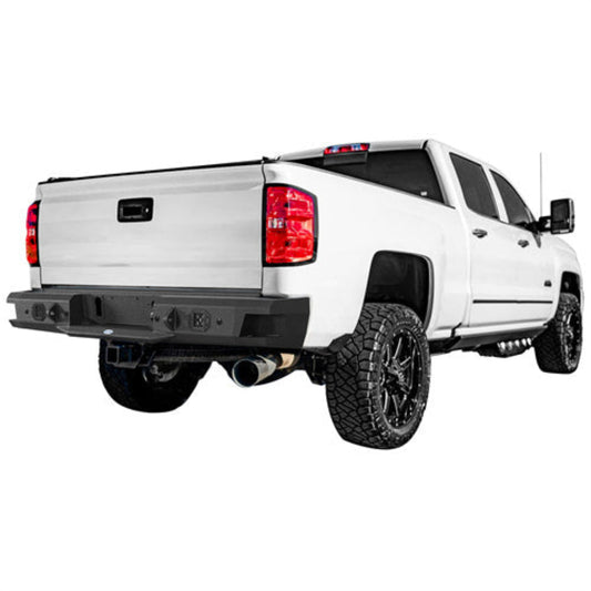 2011-2019 Chevy Silverado & Sierra 2500HD 3500HD Steel Rear Bumper - Hooke Road - HE.9531