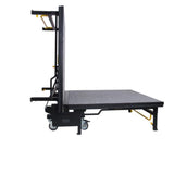Occasions Portable Stage L 244 x W 122 cm, Clever Locking System To Be Opened And Shut By A Single Person, Gas Springs, Adjustable Height Range: 40–50–60 Cm, 4 Sturdy Wheels for Smooth Operation - 201180