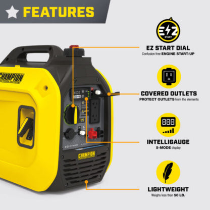 Aurora Generators 2500W Inverter with CO Shield - PowerGen USA - 201317