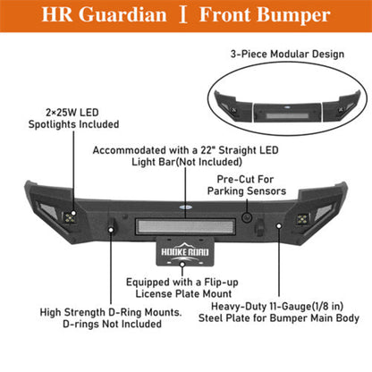 2014-2015 Chevy Silverado 1500 Front Bumper - Hooke Road - HE.9035