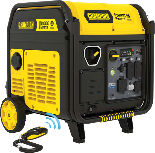 Champion 9000W/11000W Generator Gas Inverter 50 Amp Low THD CO Shield Remote Start New - 201407