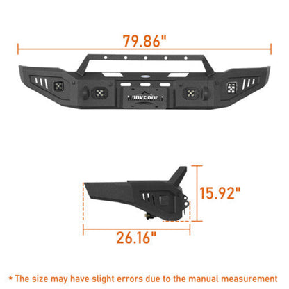 2015-2019 Chevy Silverado 2500HD 3500HD Front Bumper - Hooke Road - HE.9532