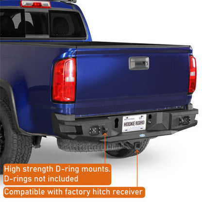 2015-2022 Chevy Colorado & GMC Canyon Steel Rear Bumper (Excluding ZR2 Models) - Hooke Road  - HE.9110-S