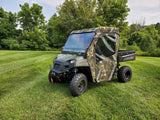 3 Star UTV Polaris Ranger Full-Size 570 3-Passenger - Full Cab Enclosure for Hard Windshield - POLF57-FCF-BLK