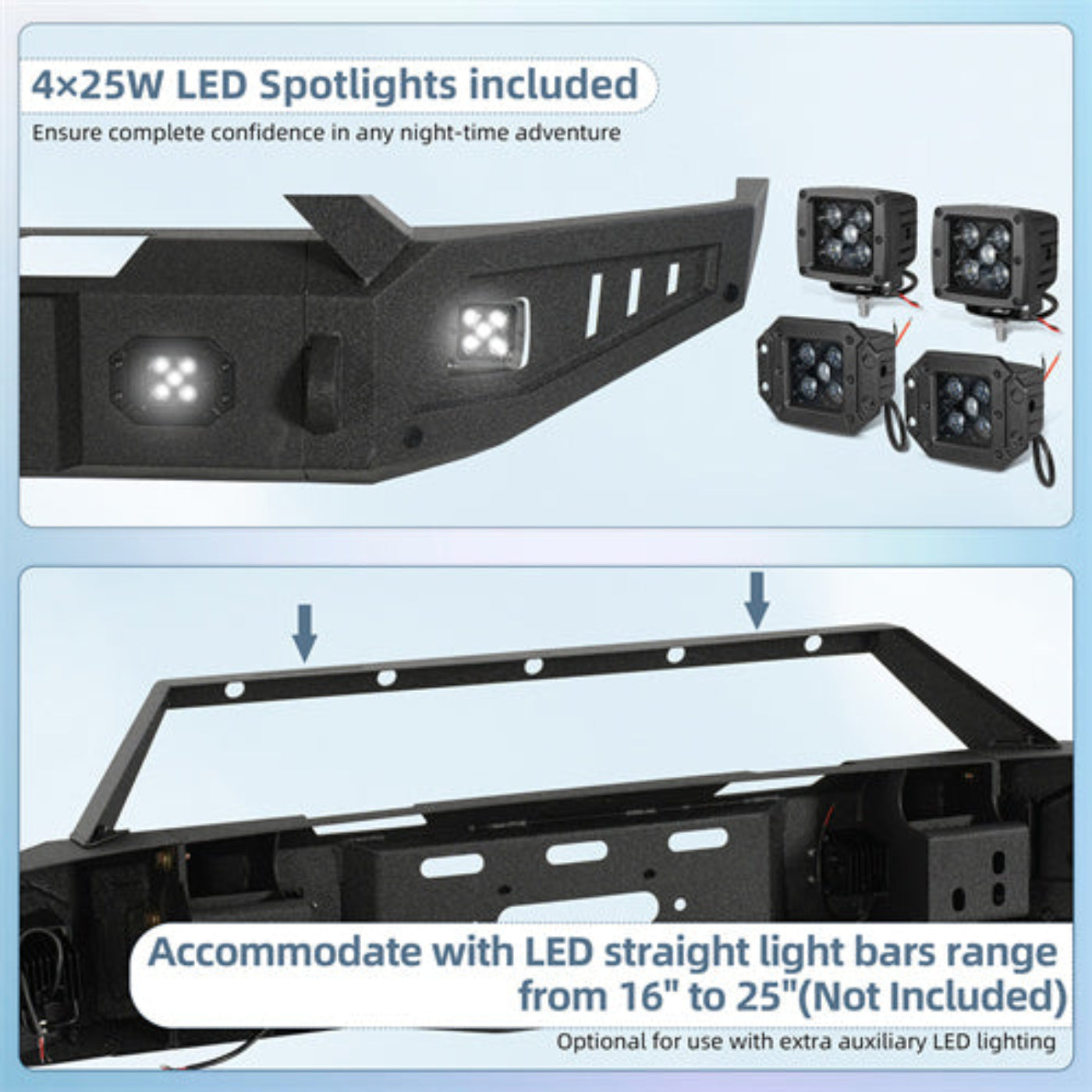 2017-2024  Nissan Titan Front Bumper /Winch Plate (Excluding Titan XD) - Hooke Road - HE.5302