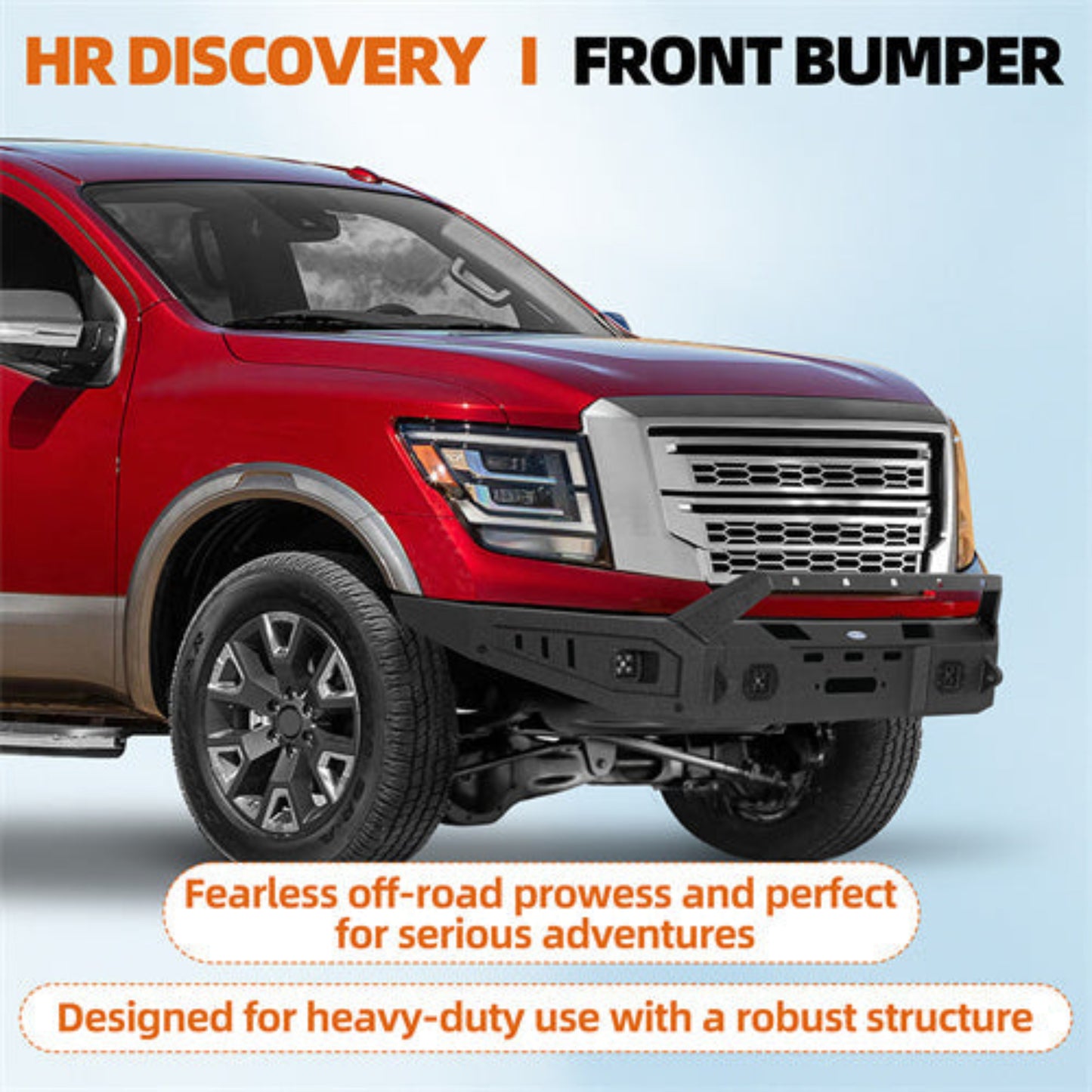2017-2024  Nissan Titan Front Bumper /Winch Plate (Excluding Titan XD) - Hooke Road - HE.5302