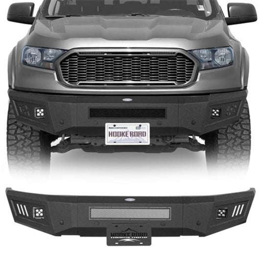 2019-2023 Ford Ranger Front Bumper w/LED Spotlights -Hooke Road - HE.8804