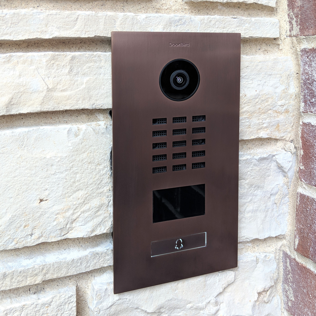 DoorBird D2101V IP Video Door Station, 1 Call Button in Bronze