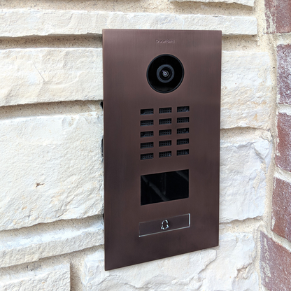 DoorBird D2101V IP Video Door Station, 1 Call Button in Bronze
