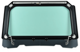 UTVZILLA Polaris RZR 900, 1000, Turbo Full Glass Windshield with Full Length Vent (2014+) - ZL-RZ1K-WS-GLS-BLK-Y