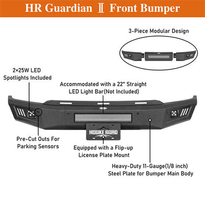 Hooke Road 21-23 Ford F-150 Front Bumper (Excluding Raptor) - HE.8304