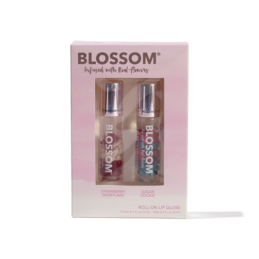 Blossom 2 Piece Set - Two Holiday Scented Roll-On Lip Gloss - BL-GS15