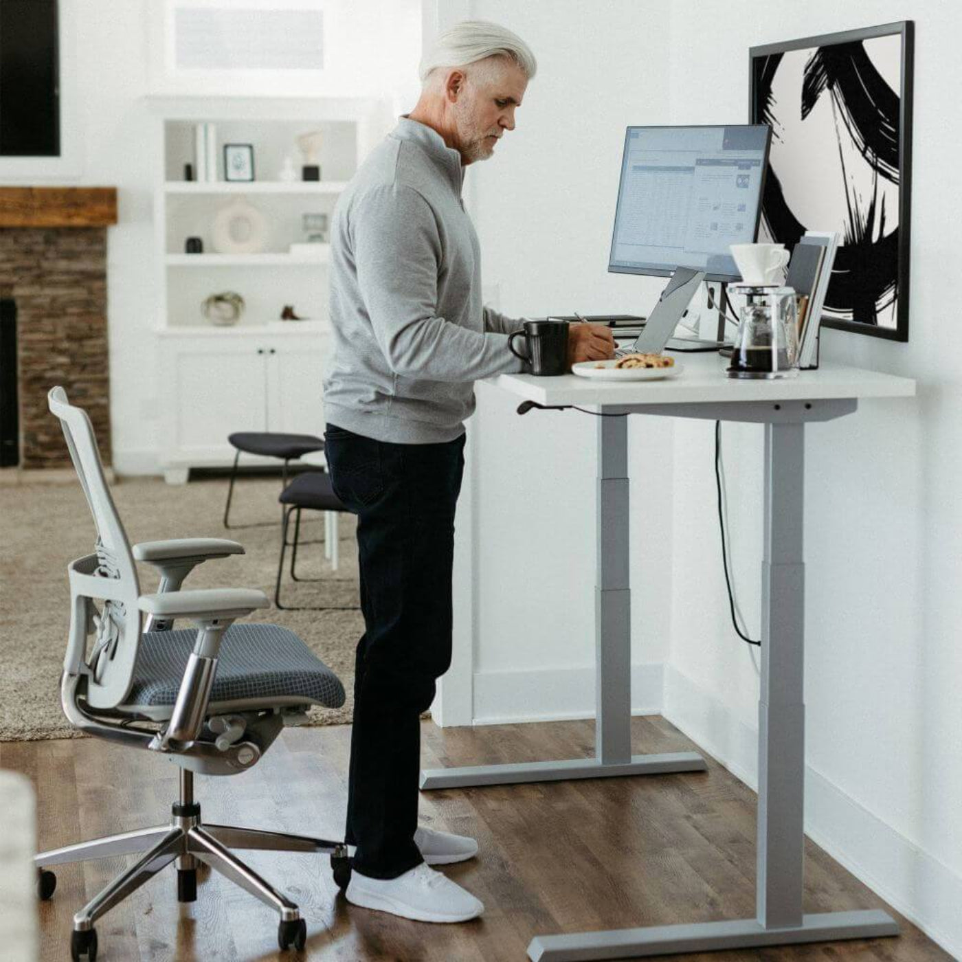 Upside Sit-to-Stand Desk Base - BP01628