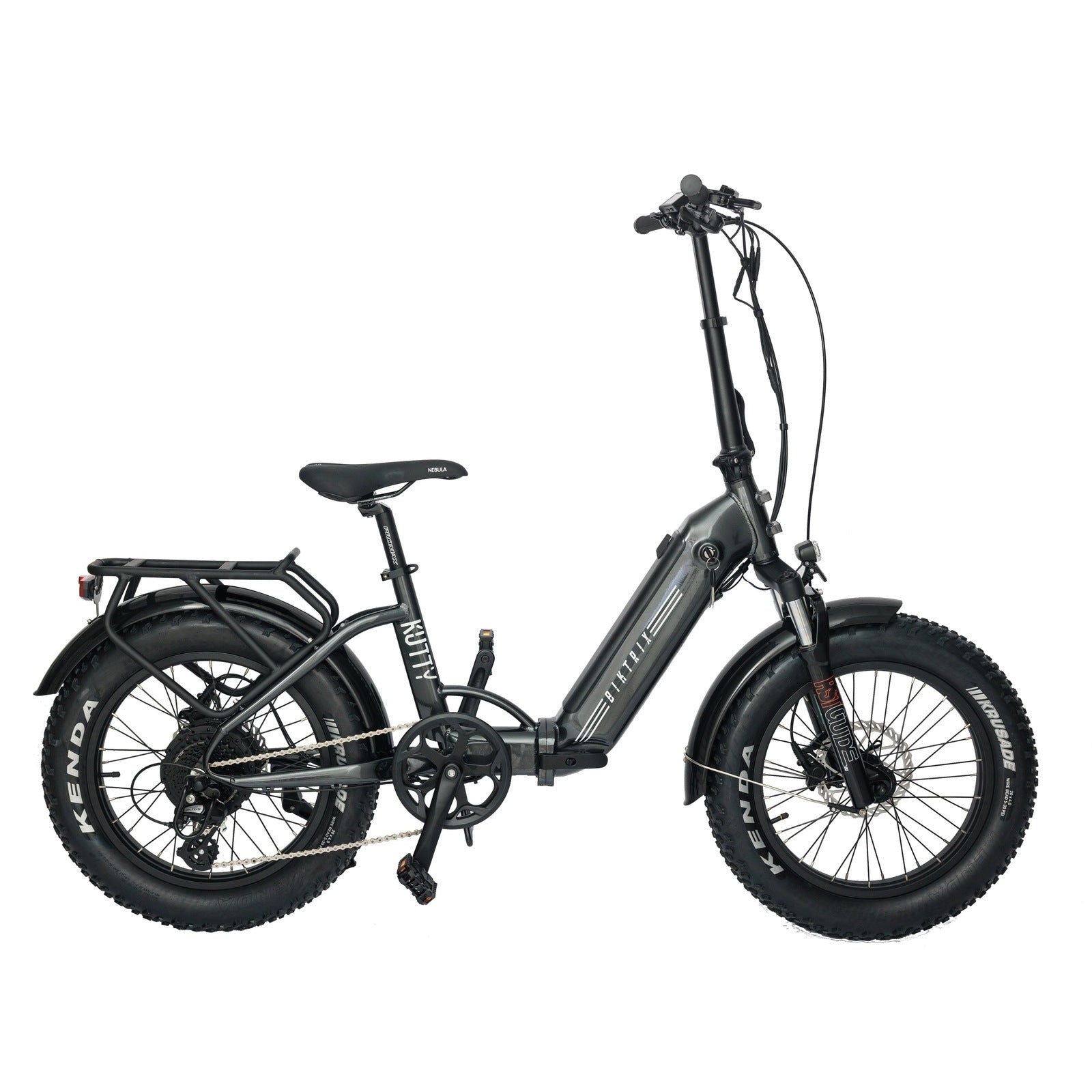 Biktrix 2024 Kutty X 2 500W 48V 14Ah Folding Fat Tire Electric Bike