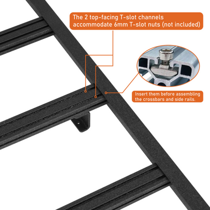 2024-2025 Toyota Tacoma Roof Racks for Double Cab - Hooke Road - HE.4400-S