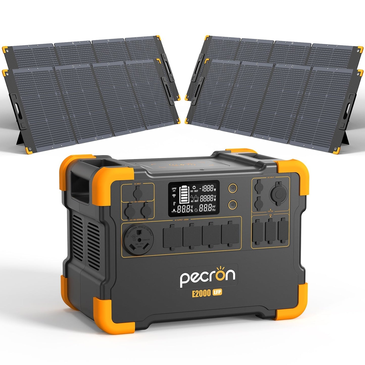 PECRON E2000LFP Expandable Portable Power Station 2000W 1920Wh - E2000LFP
